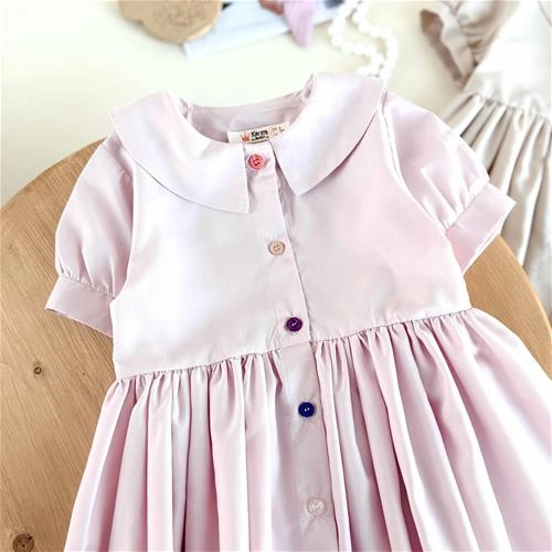 سارافون رنگی بچگانه 4 تا 11 سال کد 10677