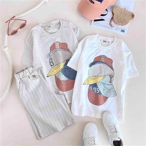 تیشرت بچگانه طرح کلاه 6 تا 10 سال کد 10574