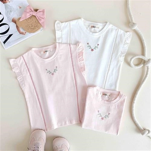 تیشرت بچگانه طرح گل 2 تا 6 سال کد 10556
