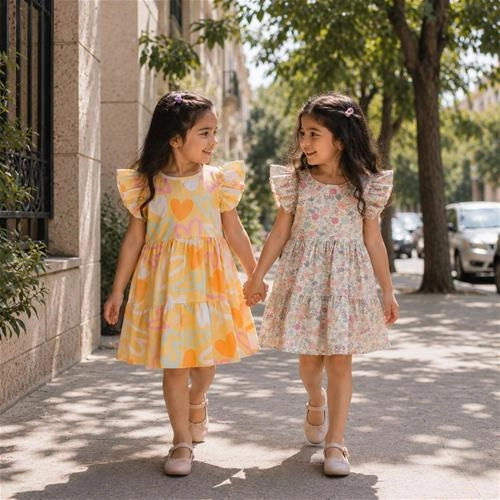 سارافون و پیراهن بچگانه 2 تا 9 سال کد 10626