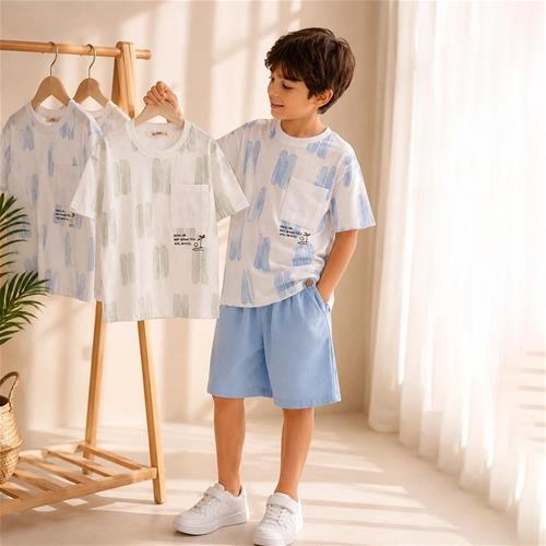 تیشرت بچگانه طرح آبرنگی 6 سال تا 10 سال کد 10568