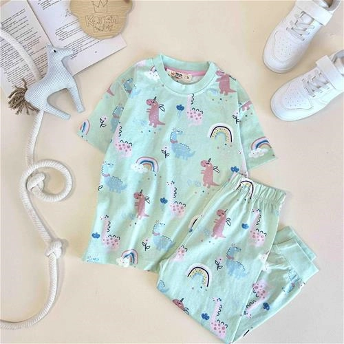 تیشرت و شلوار بچگانه طرح یونی‌کورن 3 تا 12 سال کد 10612