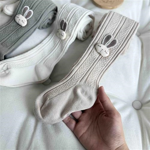 جورابشلواری نخی بافتدار خرگوش 1 سال تا 10 سال کد 214185