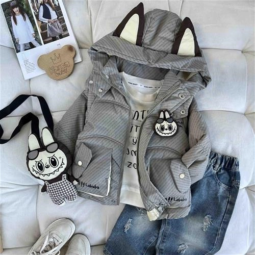 کاپشن بچگانه طرح لبوبو 2 تا 7 سال کد 9939