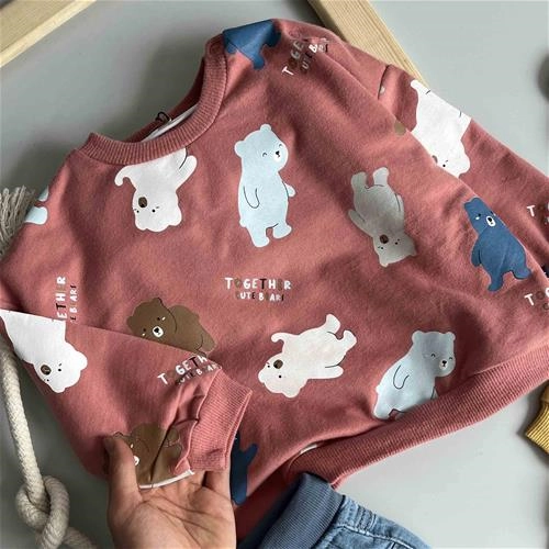 بلوز طرح خرس 6 ماه تا 18 ماه کد 181263