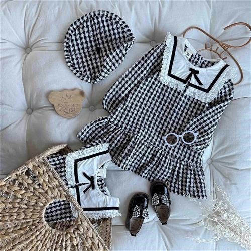 سارافون پیچازی یقه بی بی کلاهدار 3 سال تا 7 سال کد 211541