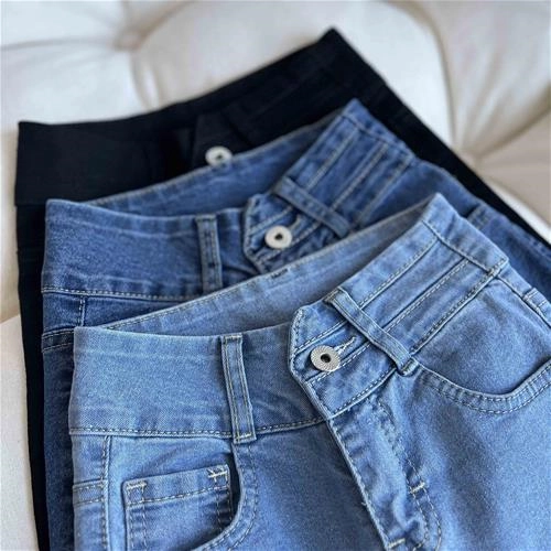 شلوار جین بگ استیکری 6 سال تا 15 سال کد 211283-211284