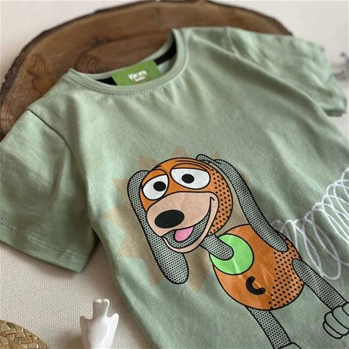 تیشرت طرح سگ فنری 0 تا 4 سال کد 161149