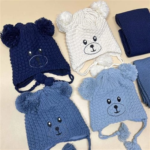 شال کلاه بافت طرح تدی 1 سال تا 4 سال کد 1711109