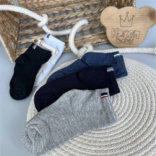 جوراب سه خط 1 سال الی 8 سال کد7880 204106