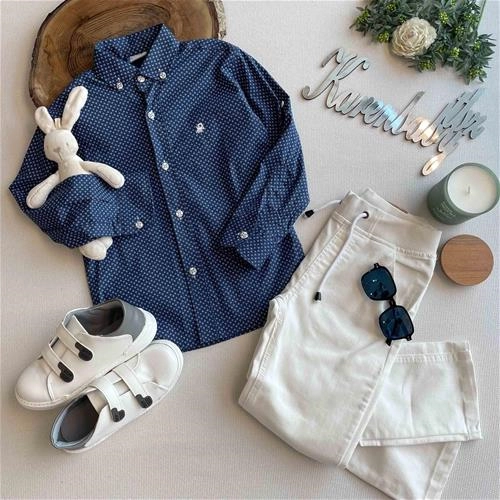 شلوار کتان کمرکش ۱۰ سال تا ۱۷ سال کد 922194