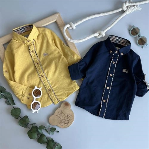 شومیز پسرانه طرحدار مناسب 1 تا 3 سال کد 151531