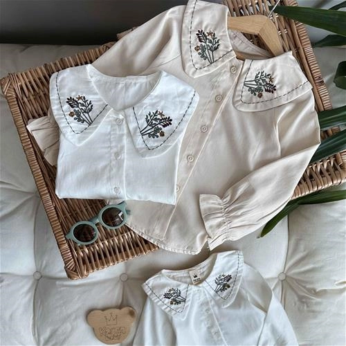 شومیز یقه گلدوزی 3 سال‌ تا 8 سال کد 212105