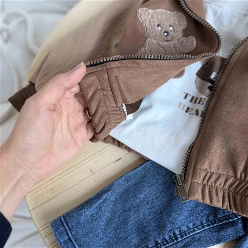 سه تیکه آستین چرم تدی 9 ماه تا 24 ماه کد9381 211525