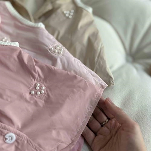 سه تیکه بلوز و شلوار و پافر مرواریدی 2 سال تا 9 سال کد9323 (211491-211492)