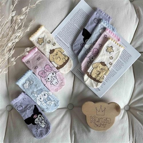 جوراب نخی ساقدار طرح کرومی 1 سال تا 8 سال کد 214173