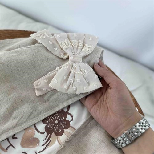 سه تیکه ژاکت و بلوز و دامن کنفی پاپیون 5 سال تا 8 سال کد 211434