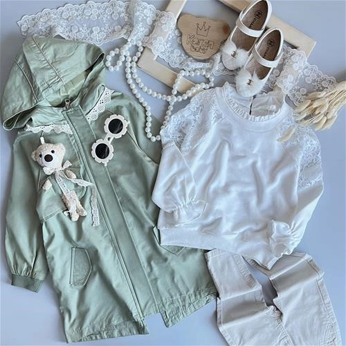 بارانی عروسکدار 6 سال تا 10 سال کد 181182-181181