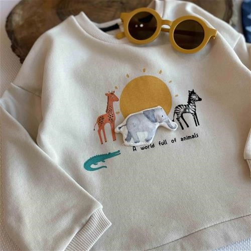 بلوز طرح فیل برجسته 3 ماه تا 24 ماه کد 151536