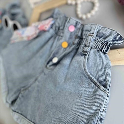 شورتک کمرکش دکمه دار 2 سال تا 6 سال کد 191149