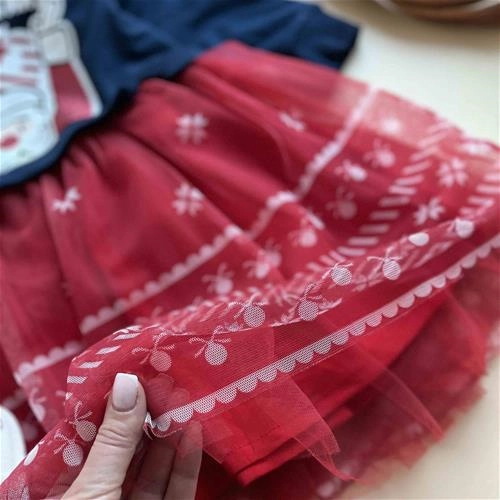 دوتیکه تل و سارافون طرح بابانوئل 4 سال تا 7 سال کد 171373