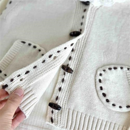 چهارتیکه بلوز شلوار جلیقه بافت 2 تا 7 سال کد 9707