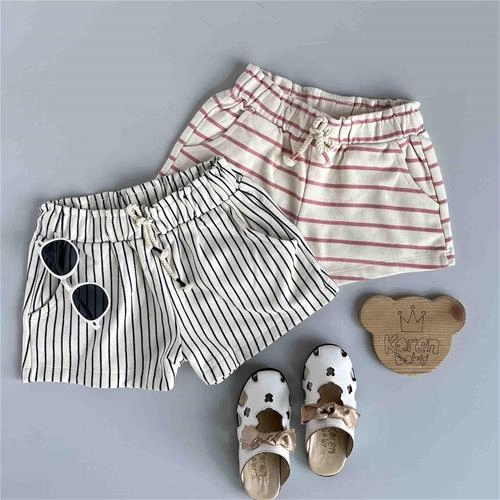 شورتک راه راه رنگی 6 سال تا 14 سال کد 206341