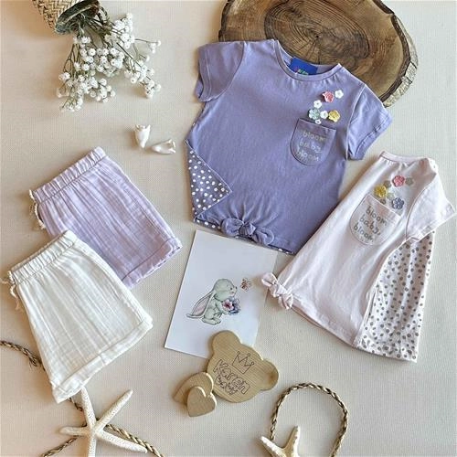 تیشرت جلو پاپیون 1 سال  تا 4 سال کد 161280