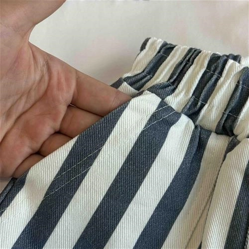 دوتیکه تیشرت شلوار بچگانه راه راه 2 سال تا 8 سال کد 9648 (221211)