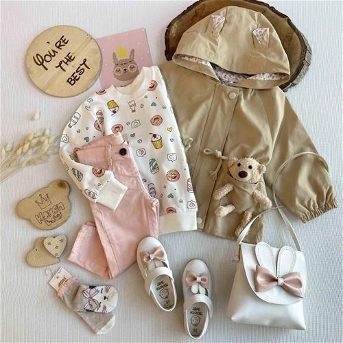 بارانی طرح عروسکی 2 سال تا 7 سال کد 152197