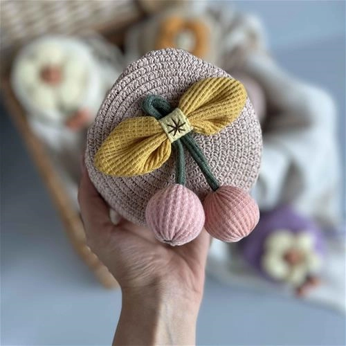 کیف حصیری طرح گل کد 206208