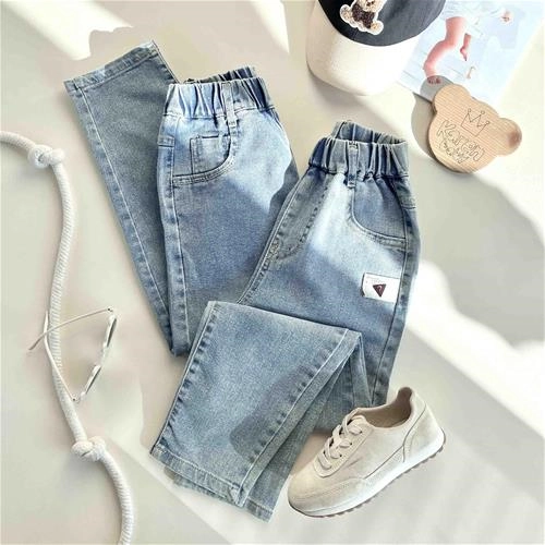 شلوار جین مام فیت 6 سال تا 10 سال کد 10188