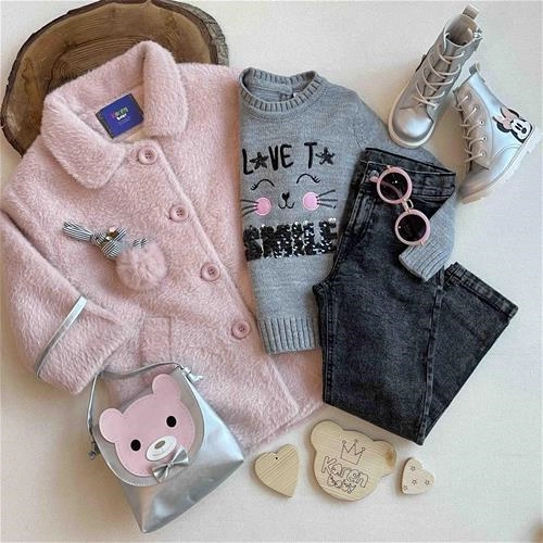 پالتو خز صورتی ۴ سال تا ۱۰ سال کد 152183