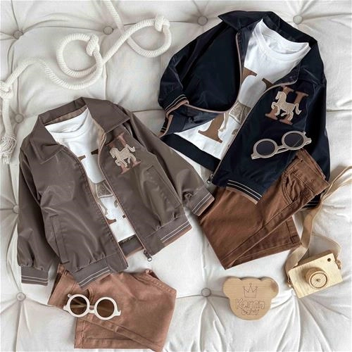 سه تیکه سویشرت شلوار بلوز هرمس 2 سال تا 6 سال کد 9235 (211470)