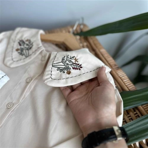 شومیز یقه گلدوزی 3 سال‌ تا 8 سال کد 212105