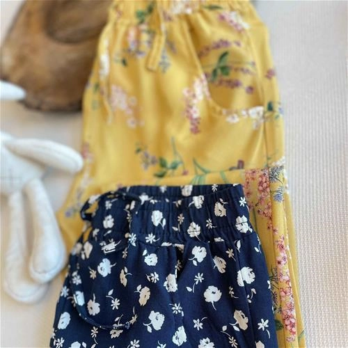 شلوار طرح گل گلی۳ تا ۶ سال کد 141132