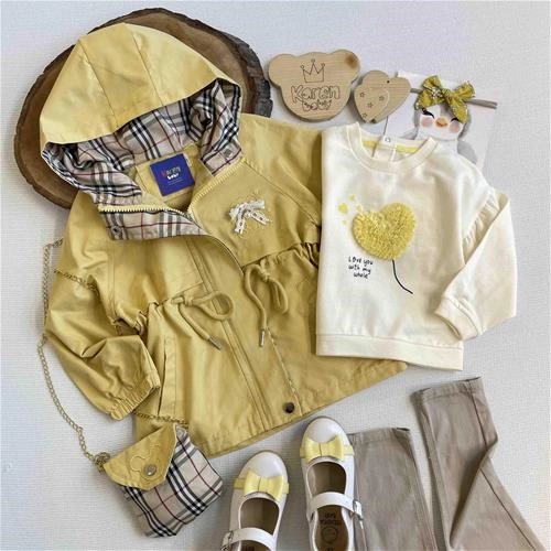 بارانی طرح خرس کیف دار 2 سال تا 6 سال کد 152307