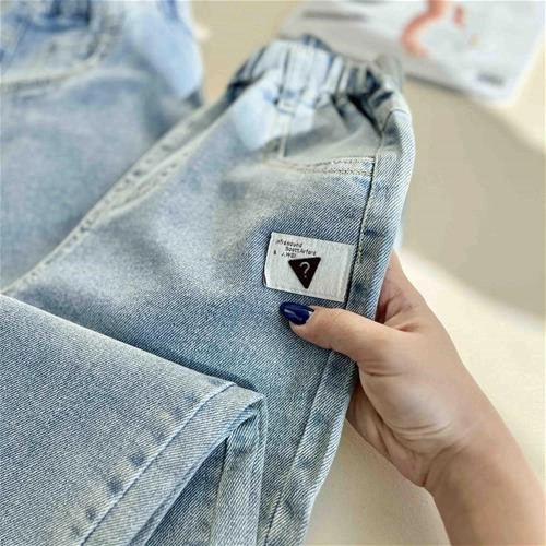 شلوار جین مام فیت 6 سال تا 10 سال کد 10188