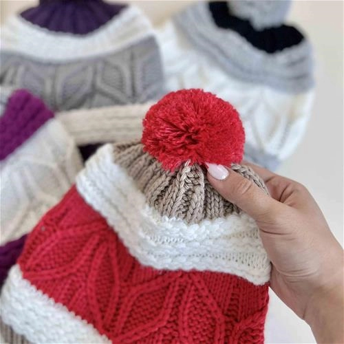 کلاه بافت داخل پلار 2 سال تا 10 سال کد 9999