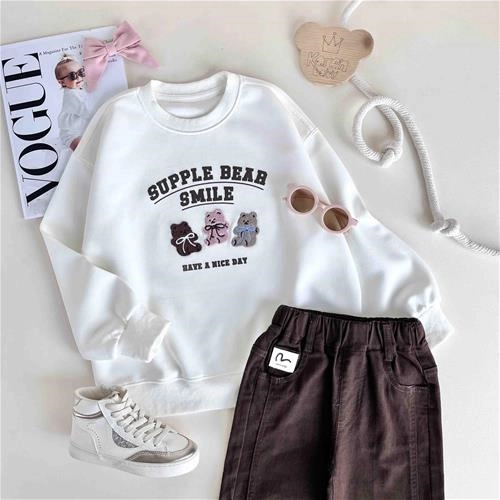 بلوز دورس طرح خرس 8 سال تا 12 سال کد 10196