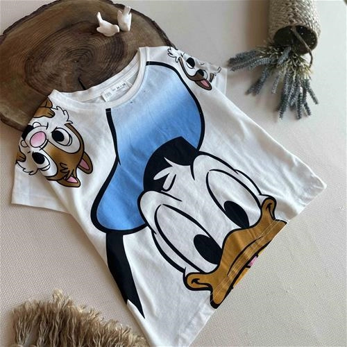 نیم تنه zara طرح داکی و سنجاب 5 سال تا 14 سال کد 161394