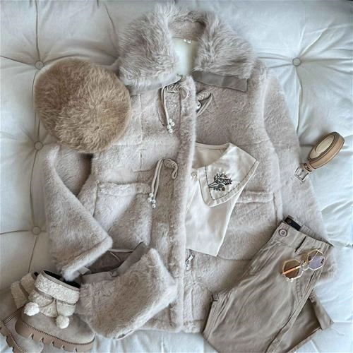 پالتو خز کیفدار 10 سال تا 18 سال کد 212195