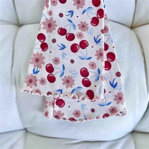 شلوار تایت گل گلی کبریتی دمپا 2 تا 10سال کد 9736