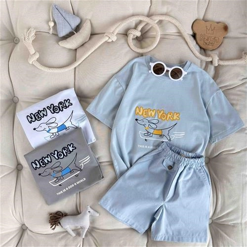 تیشرت بچگانه طرح سگ اسکیت سوار 2 سال تا 5 سال کد 9597 (221234)