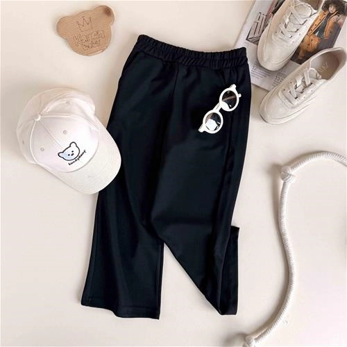 شلوار بگ مشکی بچگانه 5 تا 8 سال کد 10143