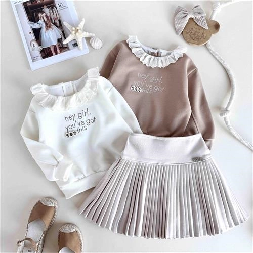 بلوز دورس طرح سه گل 1.5 سال تا 5 سال کد 10175