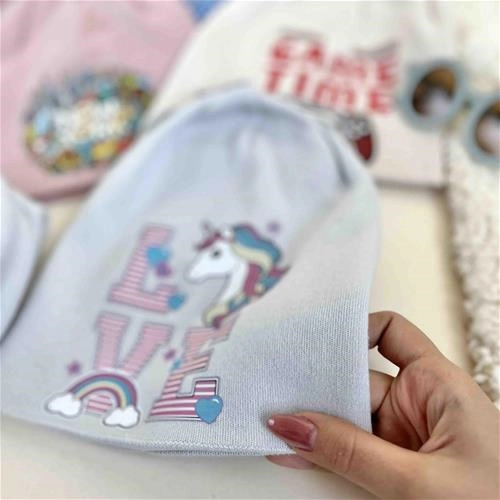 شال کلاه طرح دار 3 سال تا بزرگسال کد 10105