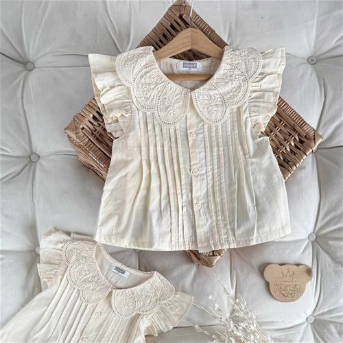 شومیز یقه‌خامه‌دوزی 2 سال‌ تا 6 سال کد 222104