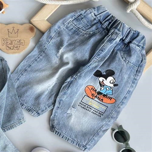 شلوارک جین میکی 3 سال تا 8 سال کد 192127