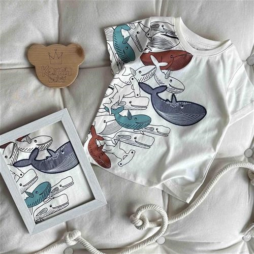 تیشرت نهنگ 3 سال تا 8 سال کد9527 221127